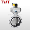 304 316l steel penumatic butterfly valve for food grade